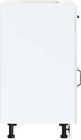 vidaXL ντουλάπι βάσης κουζίνας Lucca Λευκό κατασκευασμένο ξύλο