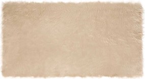 vidaXL Χαλί από τεχνητό πρόβειο δέρμα TAFALLA Μπεζ 60 x 110 cm