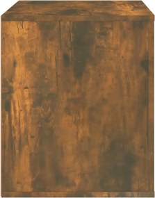 vidaXL Κομοδίνο Καπνιστή Δρυς 50 x 39 x 47 εκ.
