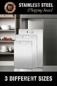 Cutting Board Set (3 Pieces) 3PASCEL Silver