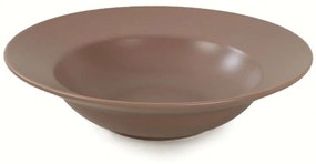 Πιάτο Βαθύ 275KRM1856 26cm Brown Hermia Κεραμικό