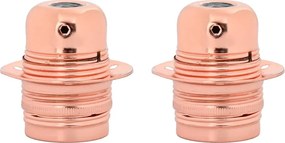 vidaXL Λαμπτήρες 2 τεμάχια Rose Gold E27