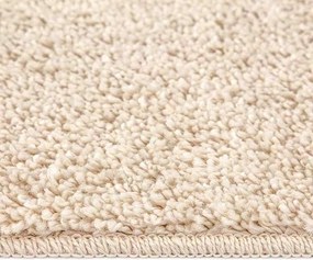 vidaXL Αντιολισθητικό Σαγκί Χαλάκι Κρεμ 120 x 120 cm PP