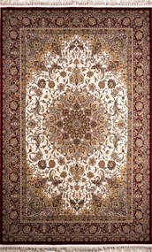 ΧΑΛΙ ROYAL SILK 5503/M CREAM-RED - 200cm x 285cm