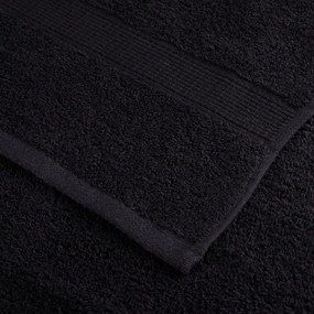 vidaXL Πετσέτες Χεριών Premium SOLUND 10Τ Μαύρο 50x100 600 γρ/μ²
