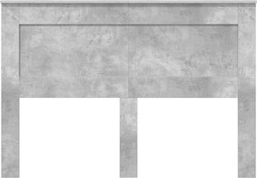 vidaXL Κεφαλάρι με κεφαλάρι Σκυρόδεμα Γκρι 150 cm Επεξεργασμένο ξύλο
