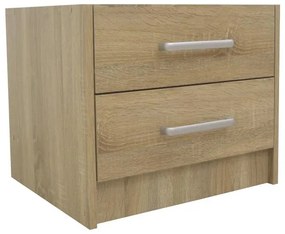 Σετ Κρεβατοκάμαρας Olympus Sonoma με Κρεβάτι 100x200εκ Σετ 2τεμ 105x205x80 εκ.