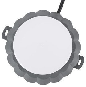 GloboStar WALLLIGHT-MONA 90629 Φωτιστικό Τοίχου - Απλίκα Point Light LED 12W 1320lm 360° DC 24V Αδιάβροχο IP65 Φ13 x Υ12.5cm Θερμό Λευκό 3000K - Γκρι Ανθρακί - 3 Years Warranty - 90629