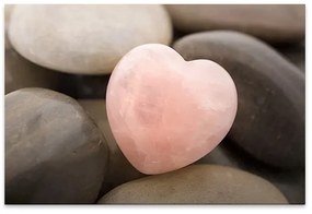 Πίνακας σε καμβά "Stone Heart" Megapap ψηφιακής εκτύπωσης 60x40x3εκ.