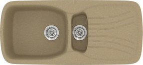 Sanitec Classic 309 (97×51) - Γρανιτένιος νεροχύτης - Metallic CREAM