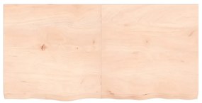 vidaXL Ράφι Τοίχου 120x60x(2-6) εκ. από Ακατέργαστο Μασίφ Ξύλο Δρυός