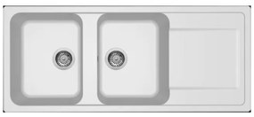 Νεροχύτης κουζίνας LIFE 500 Bianco 68 ELLECI 116x50cm