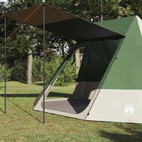 vidaXL Σκηνή Camping 10 ατόμων Αδιάβροχο Πράσινο ταφτάς