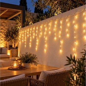 ΣΥΡΜΆΤΙΝΑ &amp; PVC ΛΑΜΠΆΚΙΑ LED ICICLE LIGHTS 360LED WW