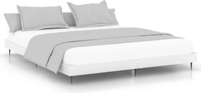 vidaXL Πλαίσιο Κρεβατιού Λευκό 200 x 200 εκ. από Επεξεργασμένο Ξύλο