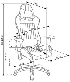 DEFENDER executive o.chair, color: black / red DIOMMI V-CH-DEFENDER-FOT-CZERWONY