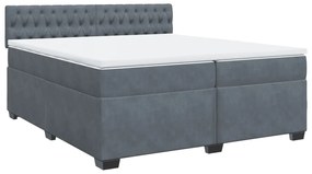 ΚΡΕΒΑΤΙ BOXSPRING ΜΕ ΣΤΡΩΜΑ ΣΚΟΥΡΟ ΓΚΡΙ 200X200 ΕΚ. ΒΕΛΟΥΔΙΝΟ 3288709