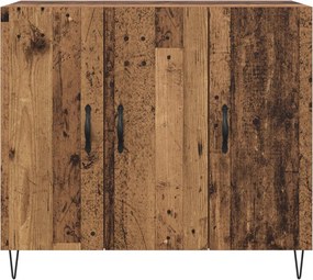 VidaXL Πλαϊνό γραφείο Παλιό ξύλο 90 x 32,5 x 80 εκ Επεξεργασμένο Ξύλο