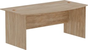 Γραφείο εργασίας Anze pakoworld φυσικό μελαμίνης 180x93.5x75εκ