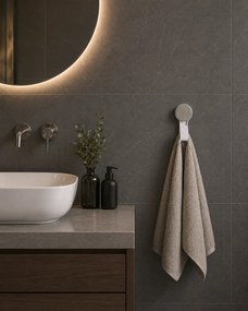Άγκιστρο από ABS με Βεντούζα 6.5x4.5x12.5cm White with Grey Knob MRShome