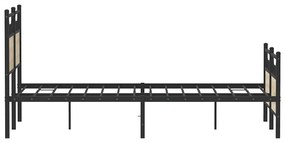 vidaXL Πλαίσιο Κρεβατιού Χωρ. Στρώμα Sonoma Δρυς 120x200εκ. Επ. Ξύλο