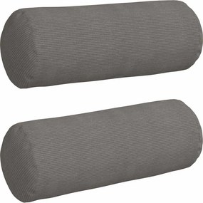 vidaXL Μαξιλάρια Στήριγμα 2 pcs Ανοιχτό γκρι Ø 25 x 70 cm