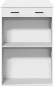 vidaXL Τραπέζι Μπαρ Λευκό 102x70x103,5εκ. Επεξεργ. Ξύλο