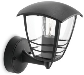 Απλίκες τοίχου Philips My Garden Creek Μαύρο Αλουμίνιο A 60 W E27