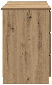 vidaXL Γραφείο Τεχνίτης Δρυς 140 x 50 x 77 εκ. από Μοριοσανίδα