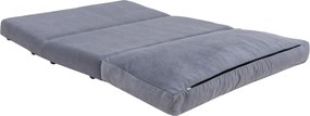 Διθέσιος Καναπές Κρεβάτι Γκρι DIVIR 68x120x62