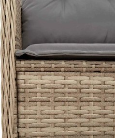 vidaXL Παγκάκι κήπου Μπεζ συνθετικό ρατάν