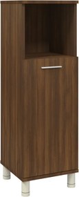 vidaXL Ντουλάπι Μπάνιου Καφέ Δρυς 30x30x95 εκ. Επεξεργασμένο Ξύλο