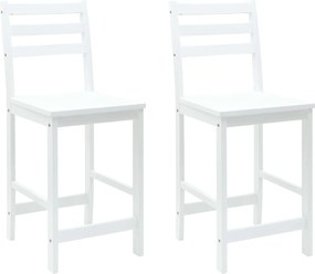 vidaXL Καρέκλες φαγητού 2 pcs Λευκό 40 x 47,5 x 99,5 εκ