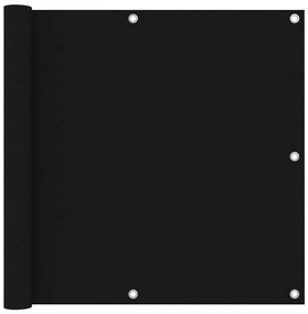 vidaXL Διαχωριστικό Βεράντας Μαύρο 90 x 300 εκ. Ύφασμα Oxford