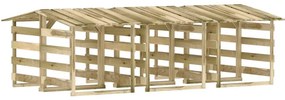 vidaXL Πέργκολες με Οροφή 6 τεμ. 100x90x100 εκ. από Εμποτισμένο Πεύκο