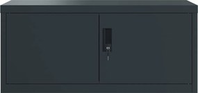 vidaXL Αρχειοθήκη Ανθρακί 90 x 40 x 40 εκ. Ατσάλινη