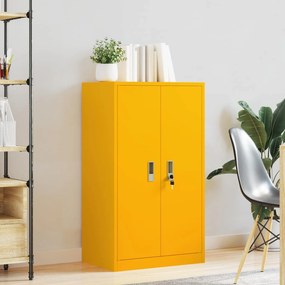 vidaXL Ντουλάπι αποθήκευσης Χαμομηλί κίτρινο 60 x 40 x 105 εκ Ατσάλι