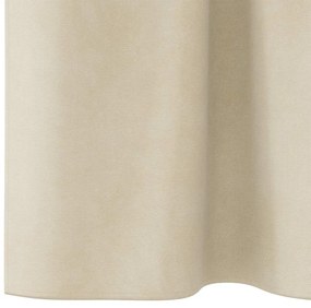 vidaXL Κουρτίνες με κουρτίνες 2 pcs Κρεμ 140 x 175 cm Βελούδο