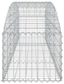 vidaXL Συρματοκιβώτιο Τοξωτό 200x50x40/60εκ. από Γαλβανισμένο Χάλυβα