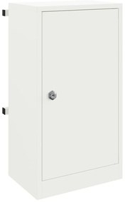 vidaXL γραμματοκιβώτιο Λευκό 30 x 23 x 55 εκ. Ατσάλι