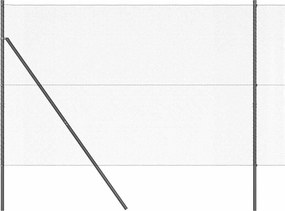 vidaXL Στύλος Περιφράξεων Γκρι 25 x 1,5 μ (πλέγμα 13 χιλ.) Ατσάλι