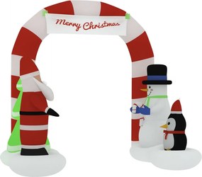 vidaXL Αψίδα Φουσκωτή Χριστουγεννιάτικη με LED 260 εκ.