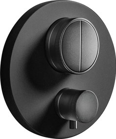 Almar Thermo Core Push E176632 Black Matt - Θερμοστατικος Μίκτης εντοιχισμού 2 εξόδων