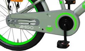 Sports 18 Inch 26 cm Boys Coaster Brake Grey/Green
