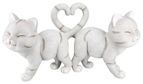ΦΙΓΟΥΡΑ ΓΑΤΑ 'KITTEN' ΠΟΛΥΡΕΖΙΝΗ ΓΚΡΙ 7.5X20X11CM 2ΤΜΧ