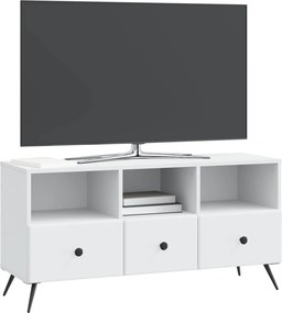 vidaXL Ντουλάπι TV Λευκό 102 x 34,5 x 50 εκ. Επεξεργασμένο Ξύλο