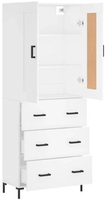 vidaXL Ντουλάπι Λευκό 69,5x34x180 εκ. από Επεξεργασμένο Ξύλο