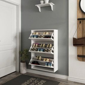 Παπουτσοθήκη Λευκό LUPA 70x25x109