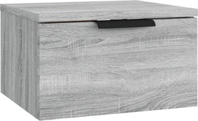 vidaXL Κομοδίνα Επιτοίχια 2 τεμ. Γκρι Sonoma 34x30x20 εκ.