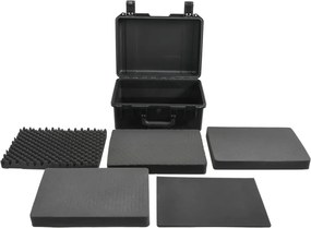 vidaXL Θήκη Πτήσης Φορητή Μαύρη 49x38x23 εκ. από Πολυπροπυλένιο